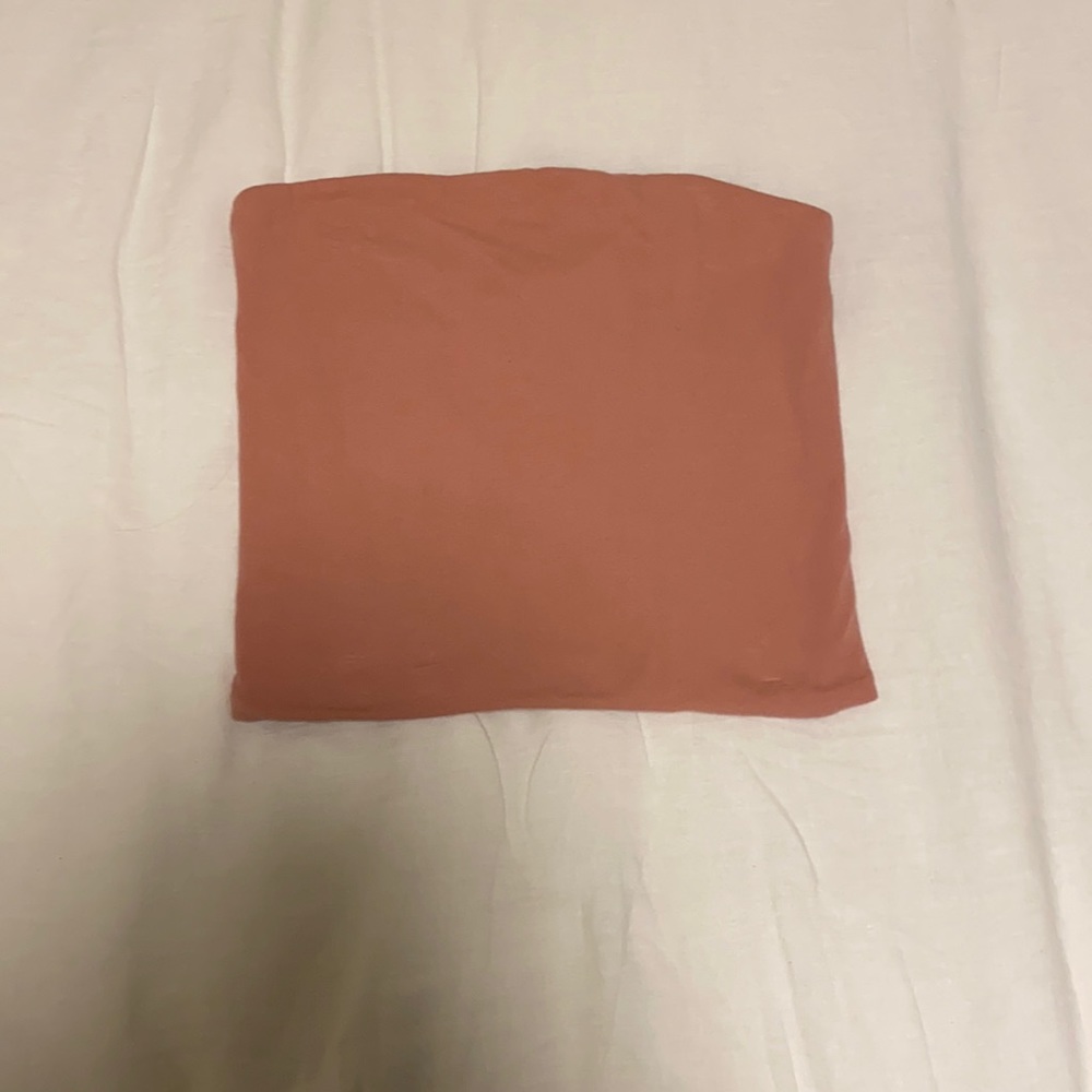 Brandy Melville pink cropped tube top